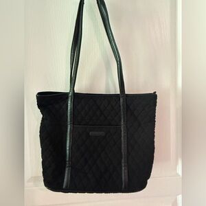 Vera Bradley | EUC Black Quilted Tote Bag